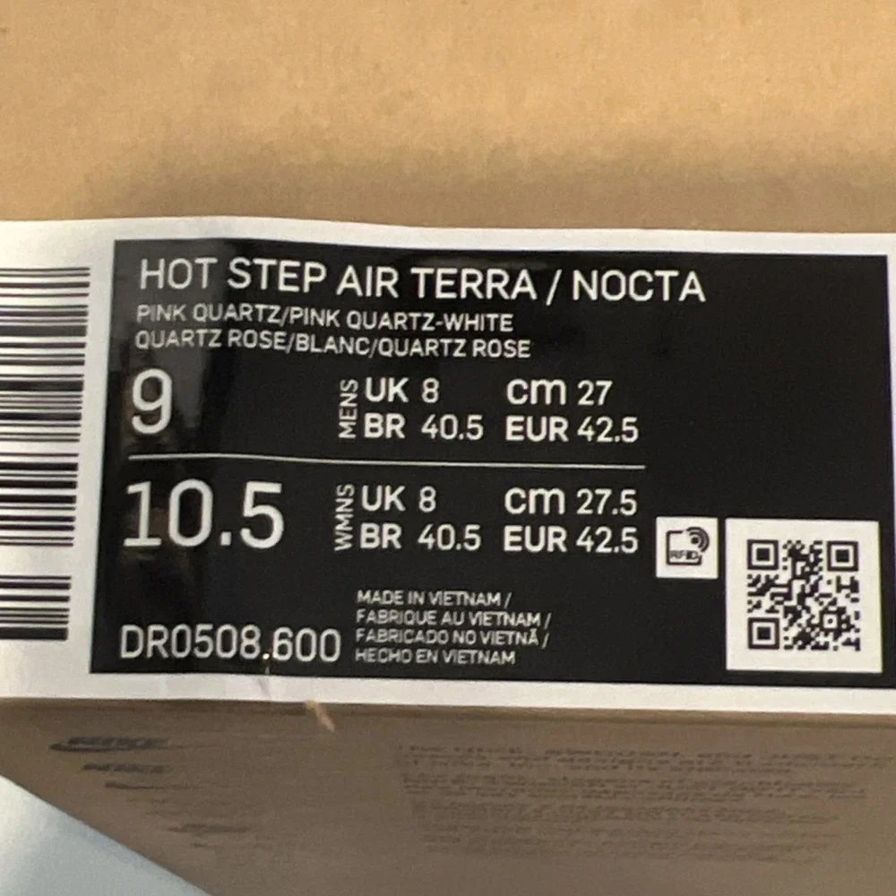 Nike Hot Step Air Terra NOCTA Pink Quartz‎ DR0508-600 Leather Cushioned Men
